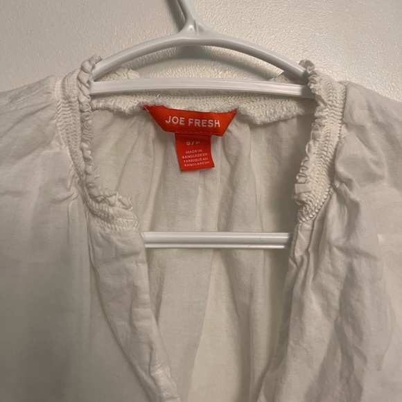 joe fresh white cotton blouse - Picture 2 of 2
